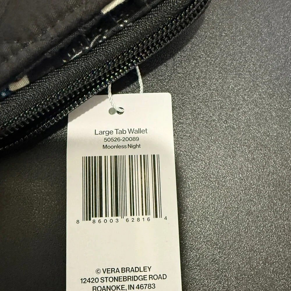 Vera Bradley Moonless Night Large Tab Wallet - Picture 6 of 6